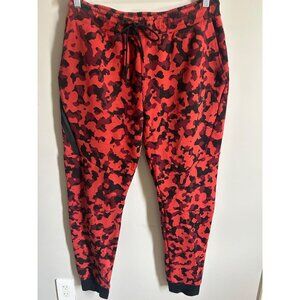 NIKE Tech Fleece JOGGERS Large Red Camo Men Sweat Pants Sportswear